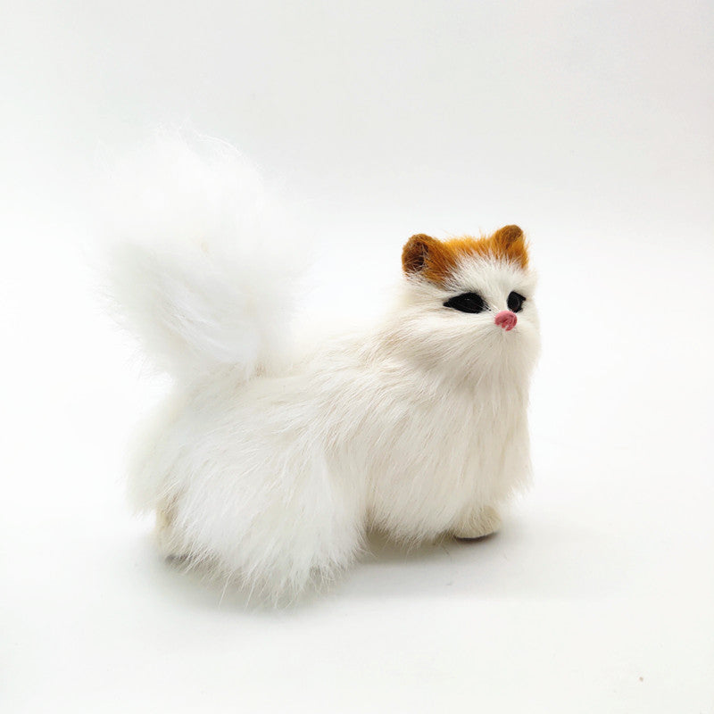 Simulation Station Cat Simulation Animal Crafts Ornament Gift
