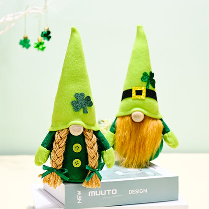 Irish Festival Decorated With Green Rudolph Action Figures