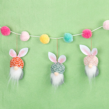 Easter Ornament Rudolph The Gnome Pendant