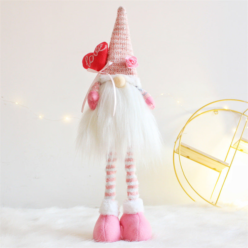Valentine's Day Decoration Love Gnome Faceless Doll Ornament
