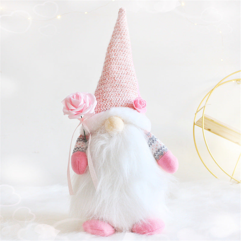 Valentine's Day Decoration Love Gnome Faceless Doll Ornament