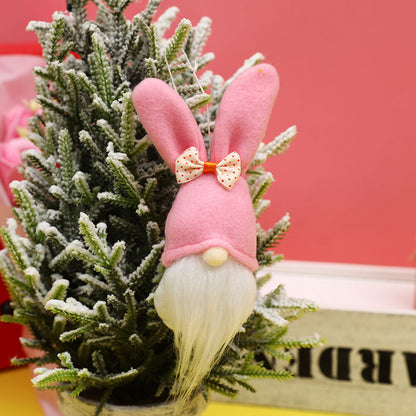 Easter Decorations Elf Rabbit Doll Small Charm Home Ornament