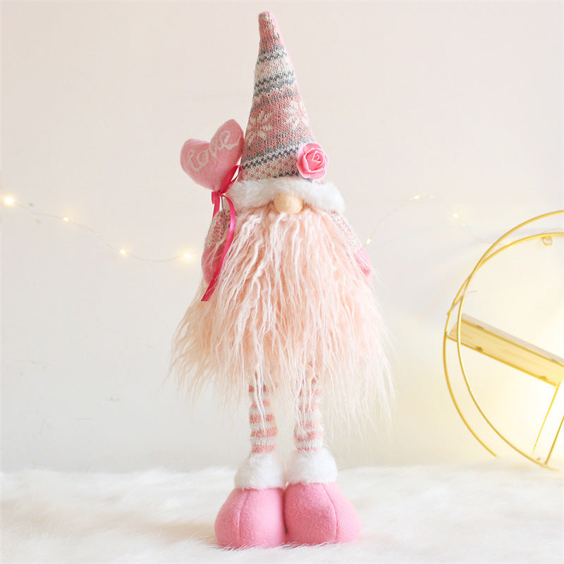 Valentine's Day Decoration Love Gnome Faceless Doll Ornament