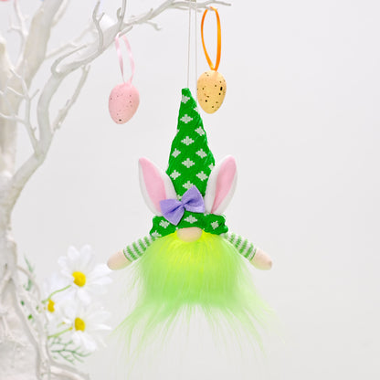 Easter Ornament With Light Faceless Doll