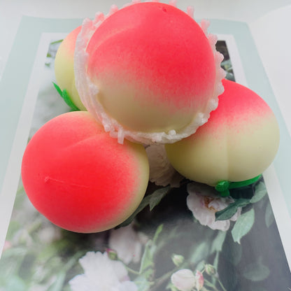 Soft Rubber Peach Vent Ball Fruit Squeeze Music