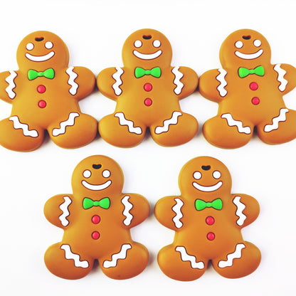 Baby Gum Cartoon Gingerbread Human Animal Silicone Bite Music Tooth Grinding Gel