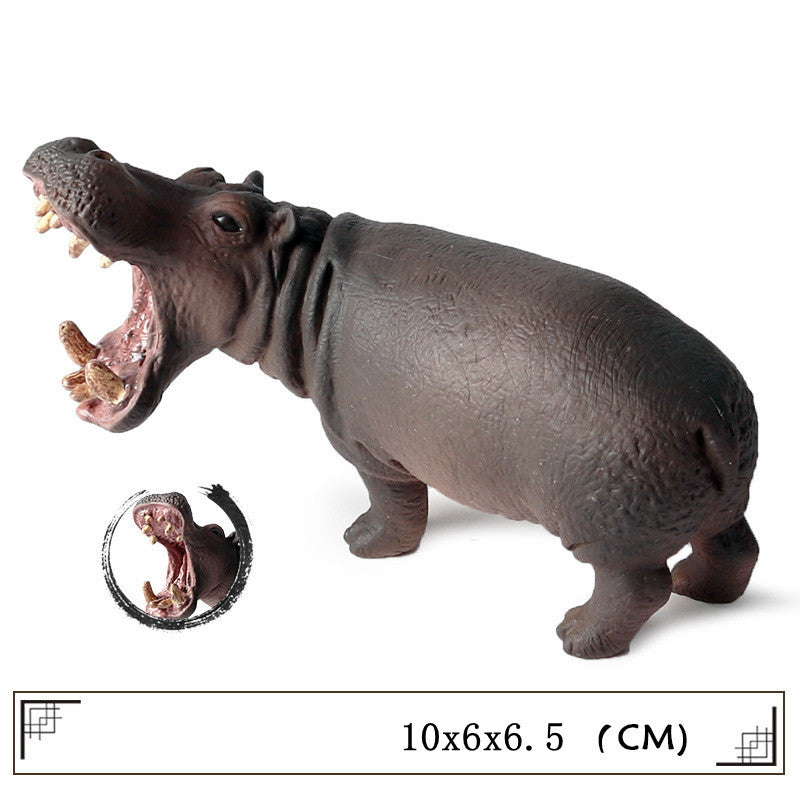 Static Solid Plastic Simulation Animal Model For Children