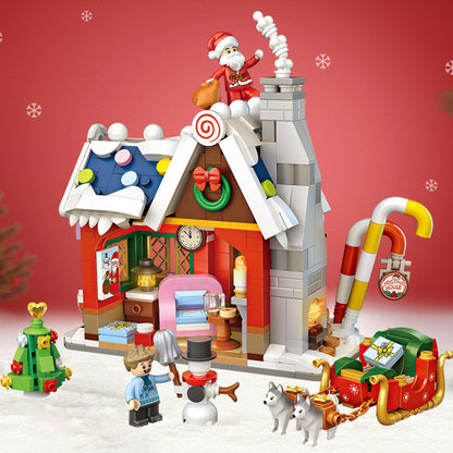 Mini Particle Christmas Tree House Gift