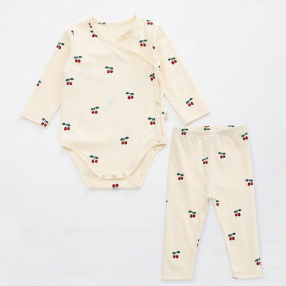 Newborn Baby Cotton Romper Climbing Two-piece Suit
