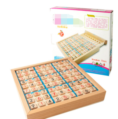 Children Sudoku Chess Beech International Checkers Folding Game Table Toy Gift Learning & Education Puzzle Toy