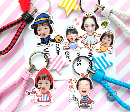 Custom Creative Car Keychain Photo Key Chain