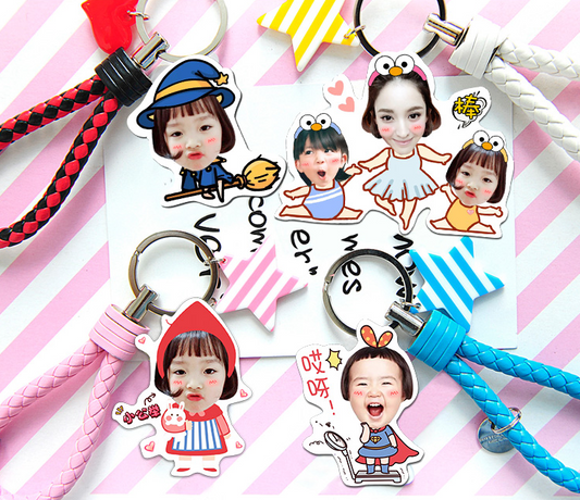 Custom Creative Car Keychain Photo Key Chain