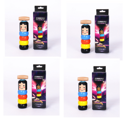 Immovable Tumbler Magic Stubborn Wood Toy Funny Unbreakable Toy Magic Tricks
