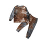 Spring and Autumn Long Sleeve Pit Striped Top for Small and Medium Girls