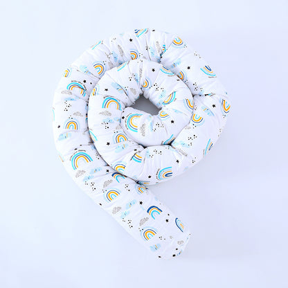Cotton Rainbow Printing Bumper Bed Long Pillow