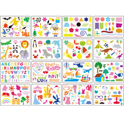 Color English Number Template