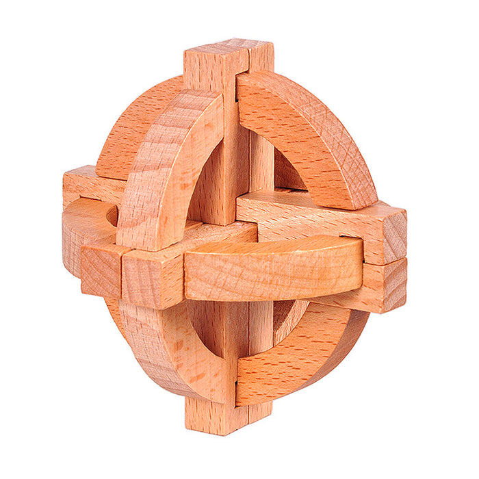 Box Wooden Luban Lock Ball Center Luban Lock Ball Mechanism Lock Possession
