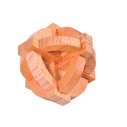 Box Wooden Luban Lock Ball Center Luban Lock Ball Mechanism Lock Possession