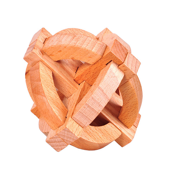 Box Wooden Luban Lock Ball Center Luban Lock Ball Mechanism Lock Possession