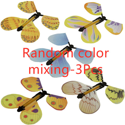 Flying butterfly phlegm into a butterfly free butterfly new strange children magic prop toy