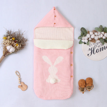 Autumn And Winter Baby Cartoon Rabbit Sleeping Bag