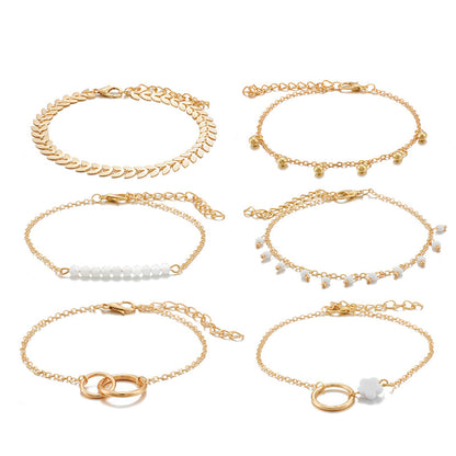European And American Personality Small Flower Arrow Leaf Bracelet
