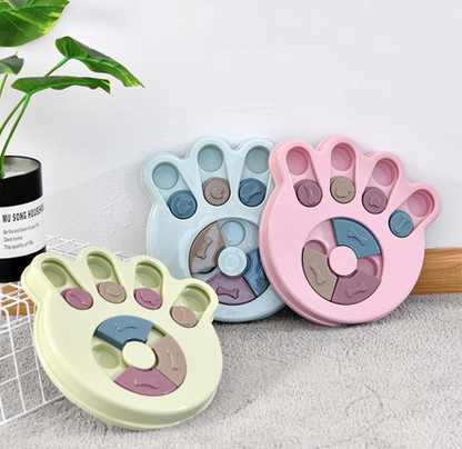 Dog eating interactive stuffy toy