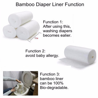 Desechables Biodegradables Y Desechables Forros De  100 Sheets1 Rollo