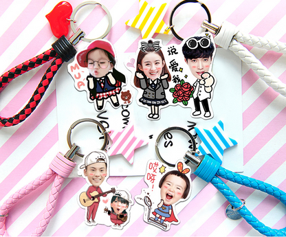 Custom Creative Car Keychain Photo Key Chain