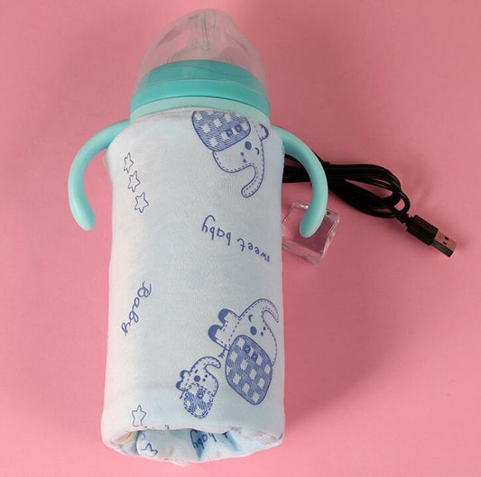 USB Baby Bottle Warmer Heated Cover