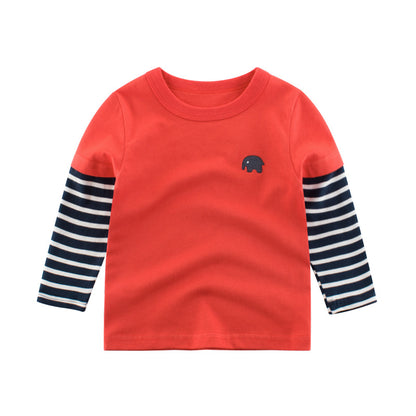 Korean children's long-sleeved t-shirt cotton girls bottoming shirt