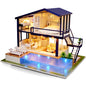 Doll House Wooden Furniture Diy House Miniature Box Puzzle Assemble 3D Miniaturas Dollhouse Kits Toys For Children Birthday Gift