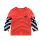 Korean children's long-sleeved t-shirt cotton girls bottoming shirt
