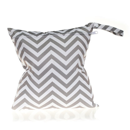 Single zip diaper storage bag