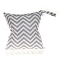 Single zip diaper storage bag