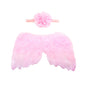 Baby Angel Wings Pointed Flower Hair Tie Set