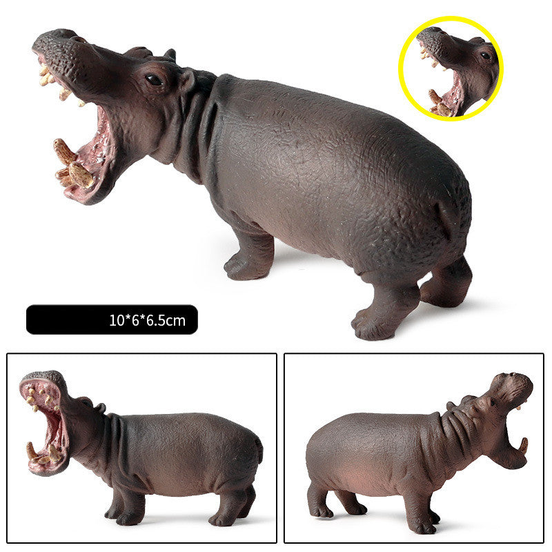 Static Solid Plastic Simulation Animal Model For Children