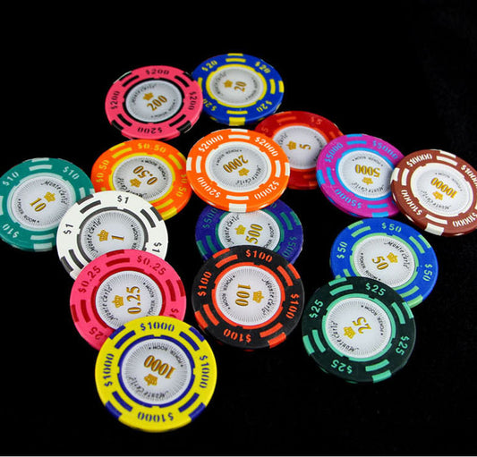 Texas Hold'em Dual Color USD 14g Clay Chips