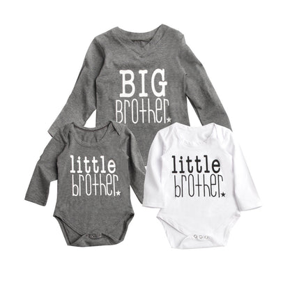 Twins Clothes Letter Long Sleeve T Shirt