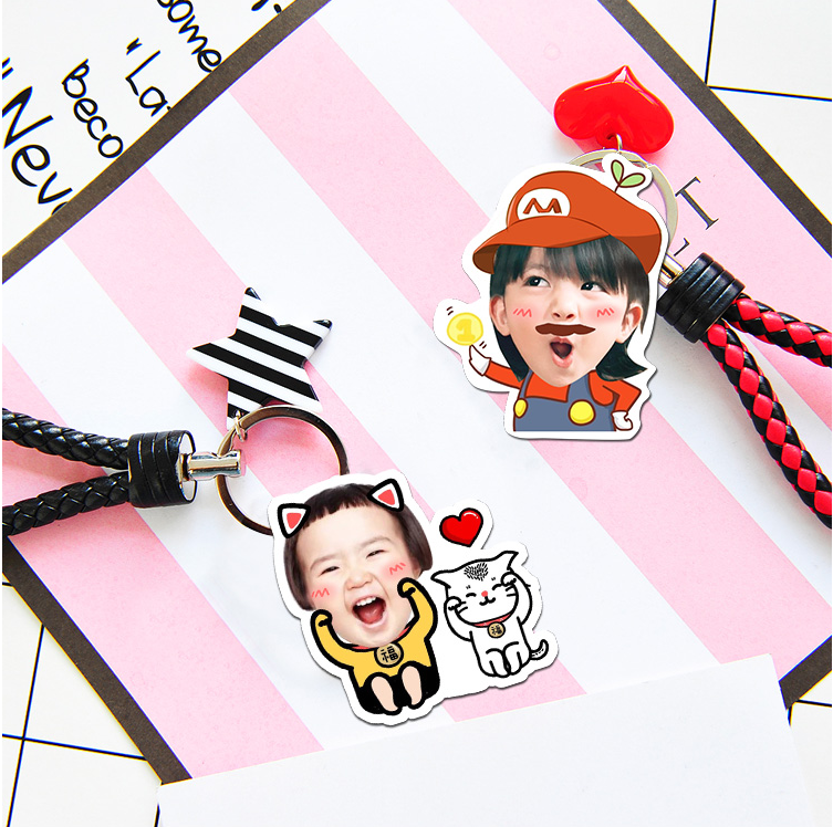 Custom Creative Car Keychain Photo Key Chain