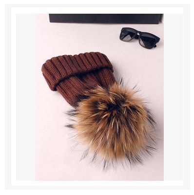 Autumn and winter new scorpion hair ball children's wool hat