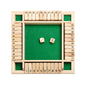 Deluxe Four Sided Shut The Box Dice Board Game 4 Sided 10 Number Wooden Flaps Dices Game Set for Pub Bar Party Supplies
