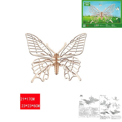 New Wooden 3D Panel Insect Model Toy