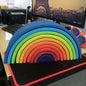 Jigsaw Puzzle Large 12-piece Arch Bridge Rainbow Building Blocks Early Childhood Education Toys