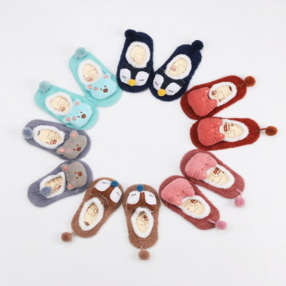 Floor socks feather yarn baby socks