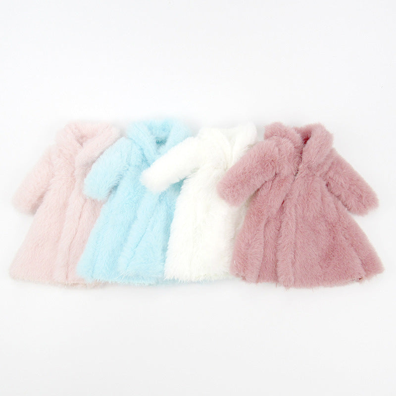 Casual Girl Doll Fashion Plush Coat Cloak