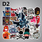 Stickers For Laptop Skateboard Luggage Bike Styling Car Doodle