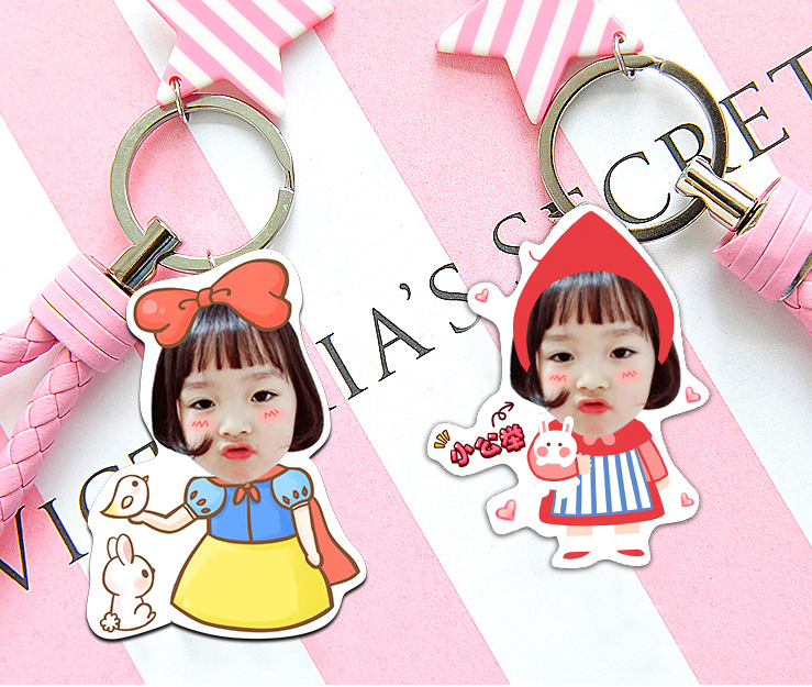 Custom Creative Car Keychain Photo Key Chain