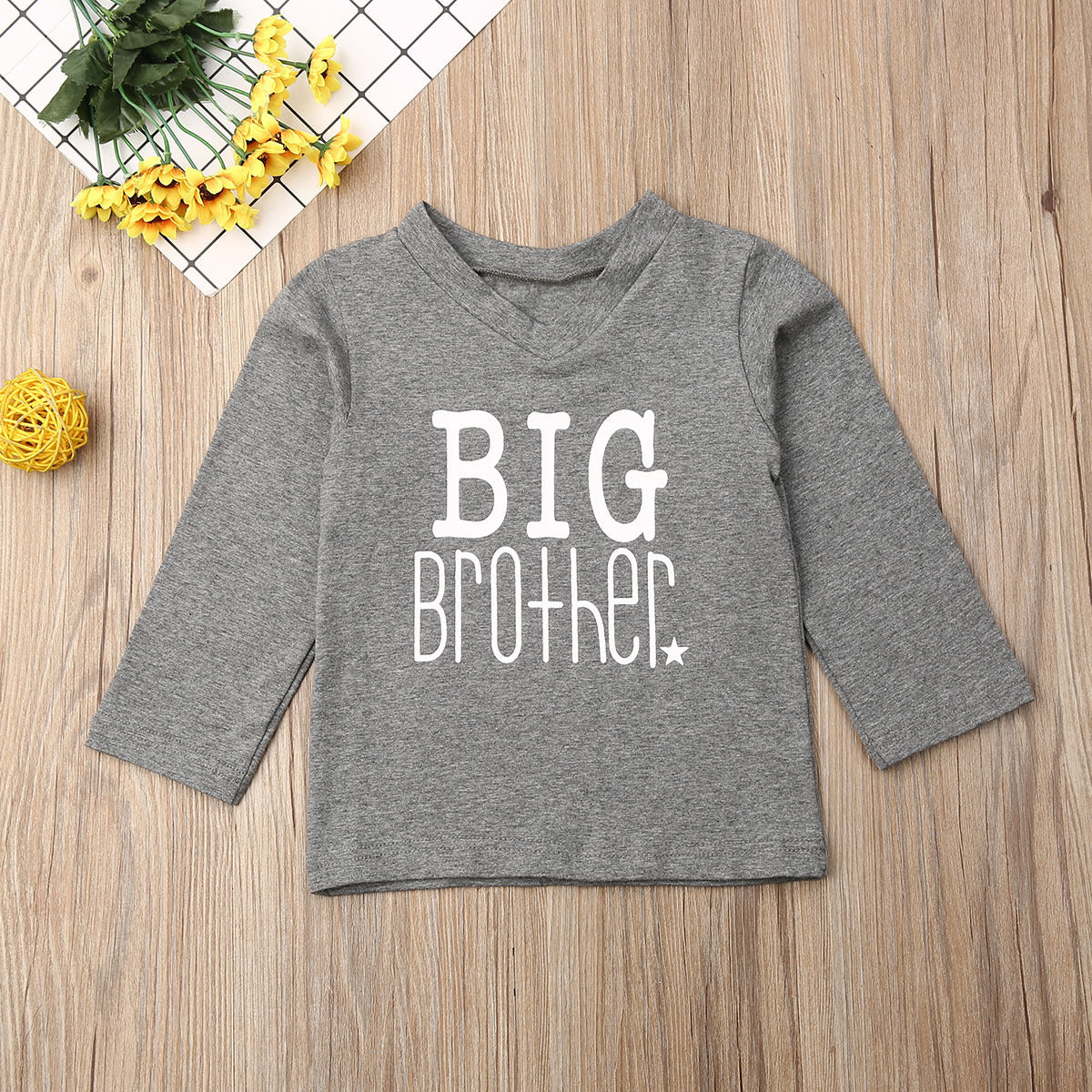 Twins Clothes Letter Long Sleeve T Shirt