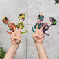 Finger dinosaur fingertips